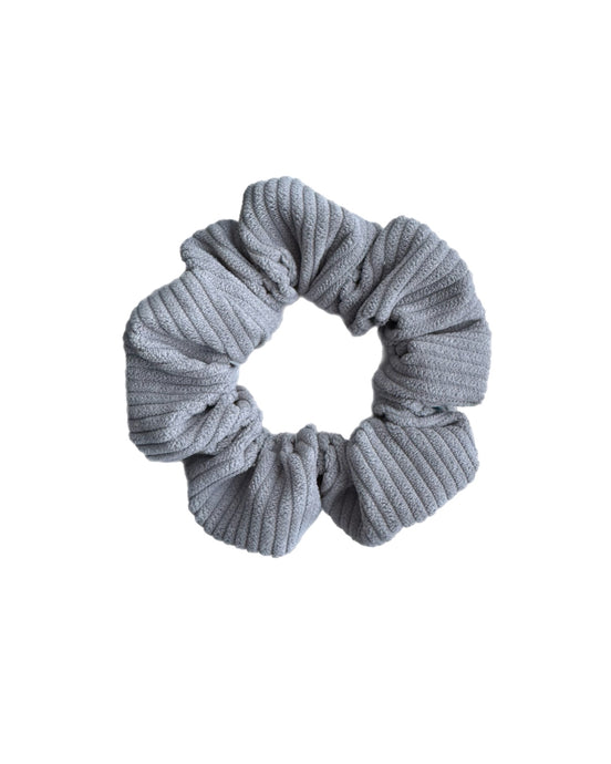 Cord Scrunchie Silva in Grau – ideal für elegante Herbstfrisuren mit starkem Halt